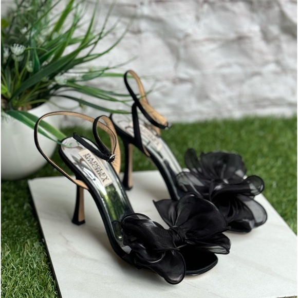 Badgley Mischka Nessie High Heel Sandals in black size 6 - Picture 4 of 13